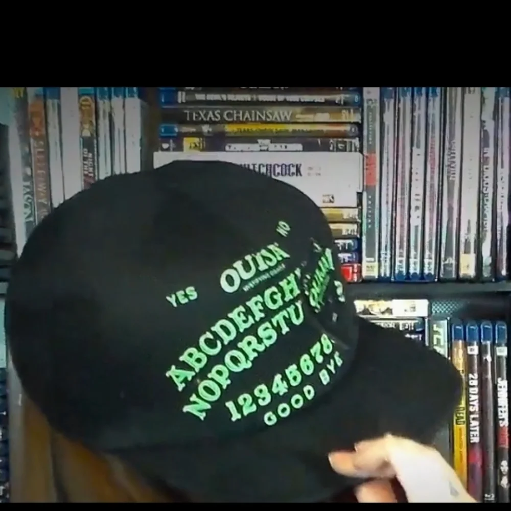 Ouija Board Glow In The Dark Black Snapback Hat